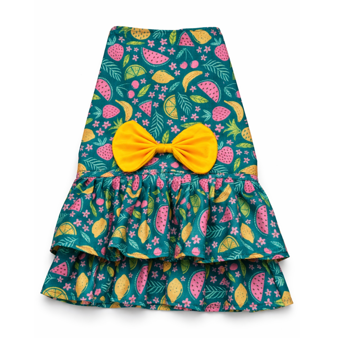 Fruity Dress | Green | For Dogs | Pawgy Pets