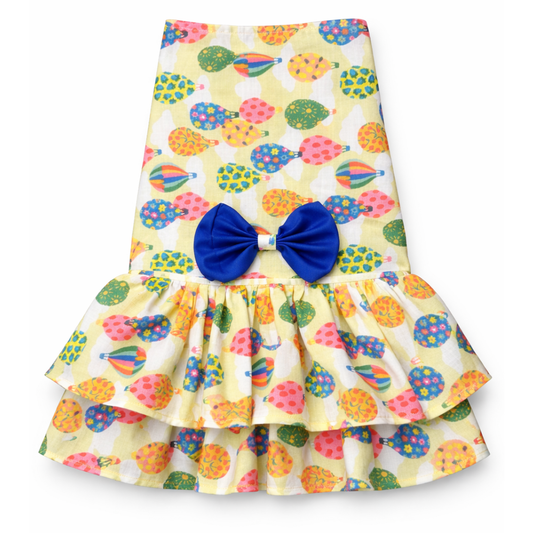 Balloon Dress | Lime Green | For Dogs | Pawgy Pets