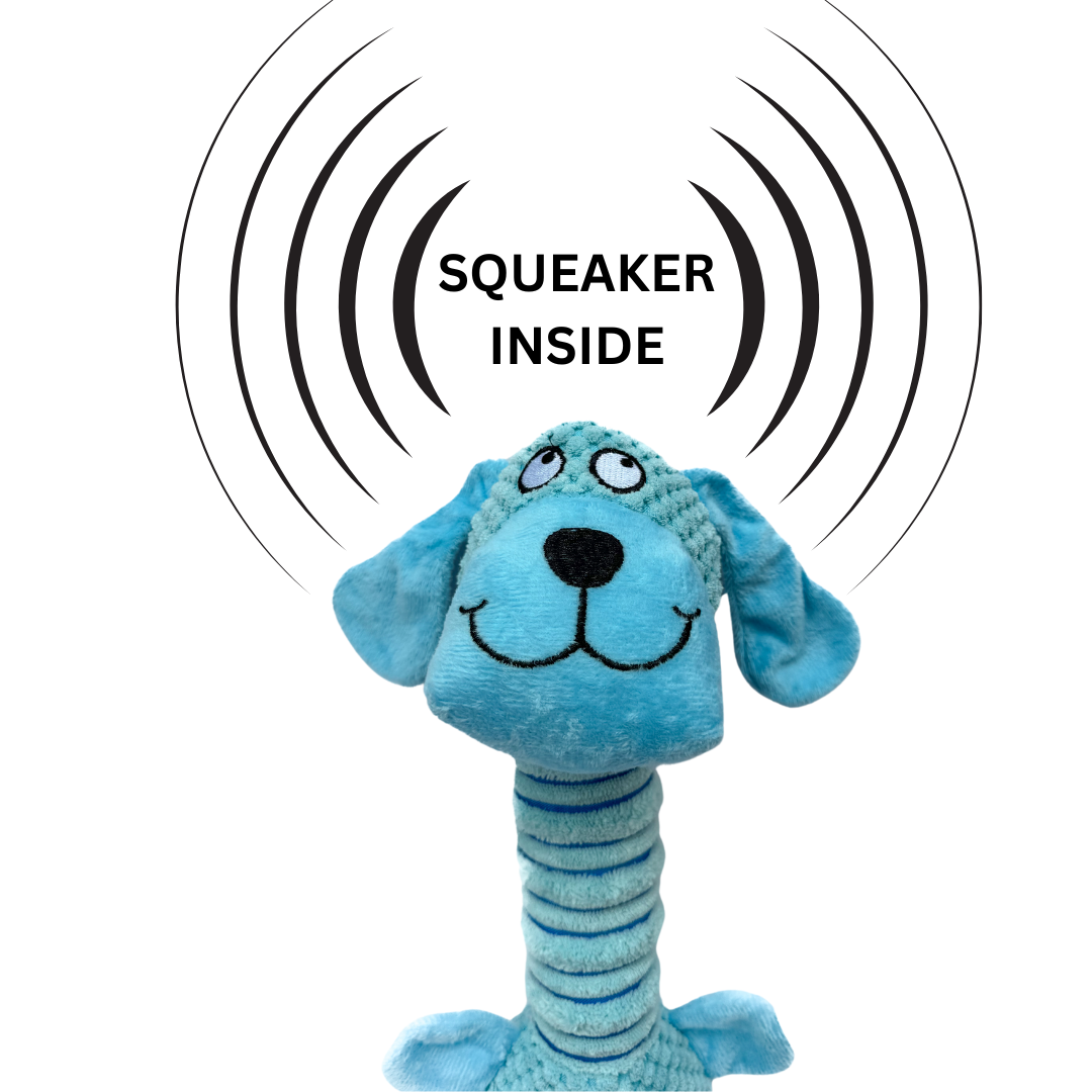 Pawgy Pets Long Neck dog blue Dog Plush Toy