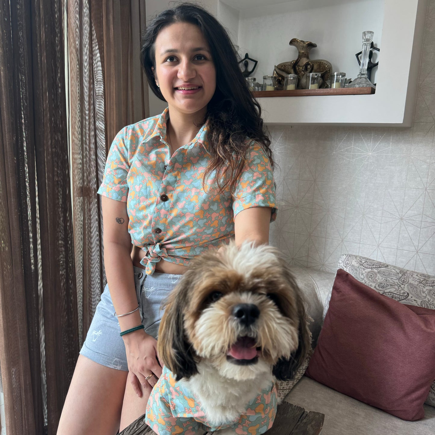 Unisex Quirky Shirt for Human + Dog Shirt Twinning set