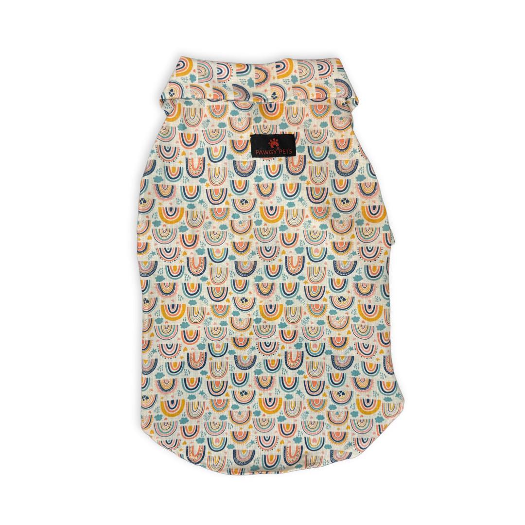 Rainbow Shirt | Off White | For Dogs | Pawgy Pets