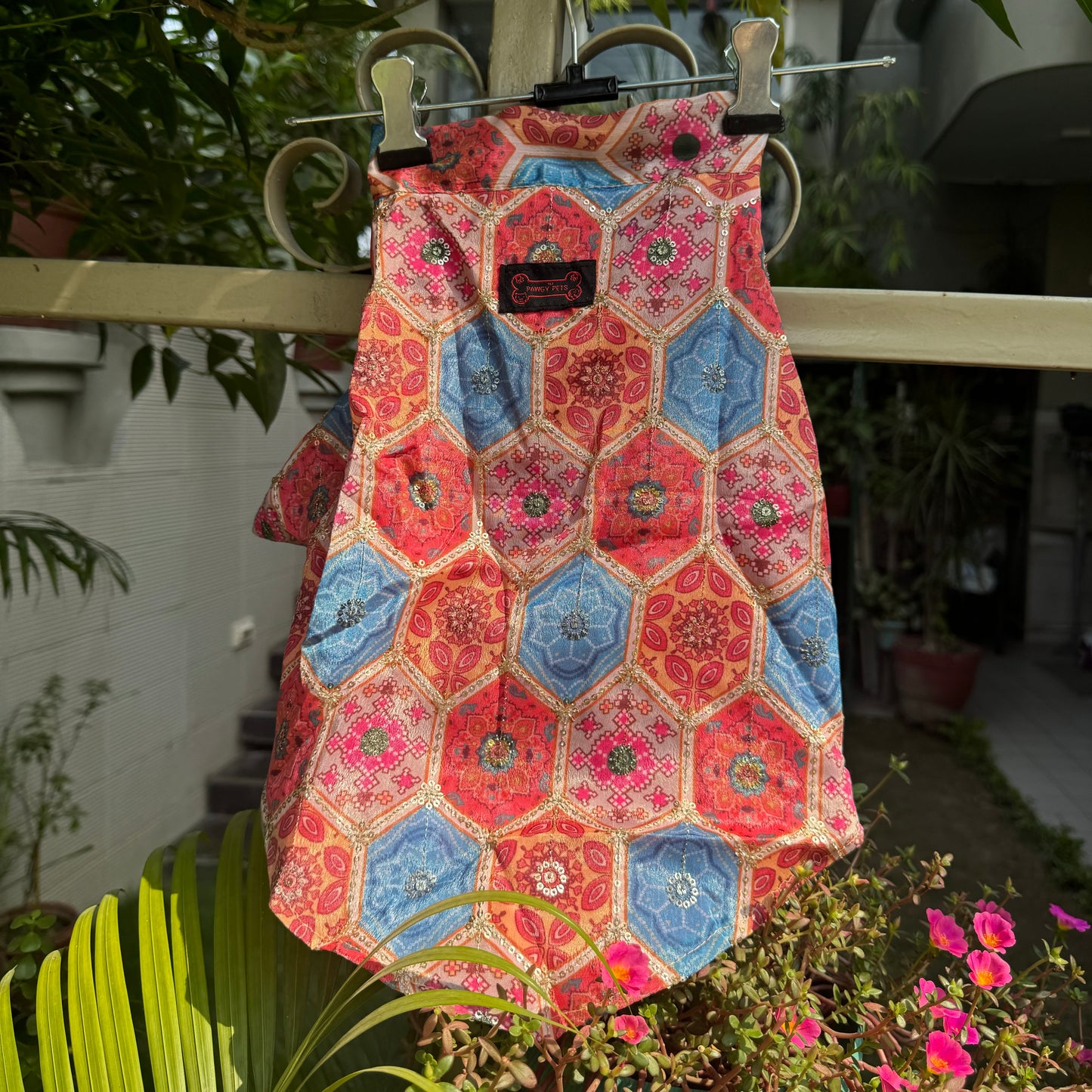 Pawgy Pets Limited edition Premium Multi kurta for Dogs