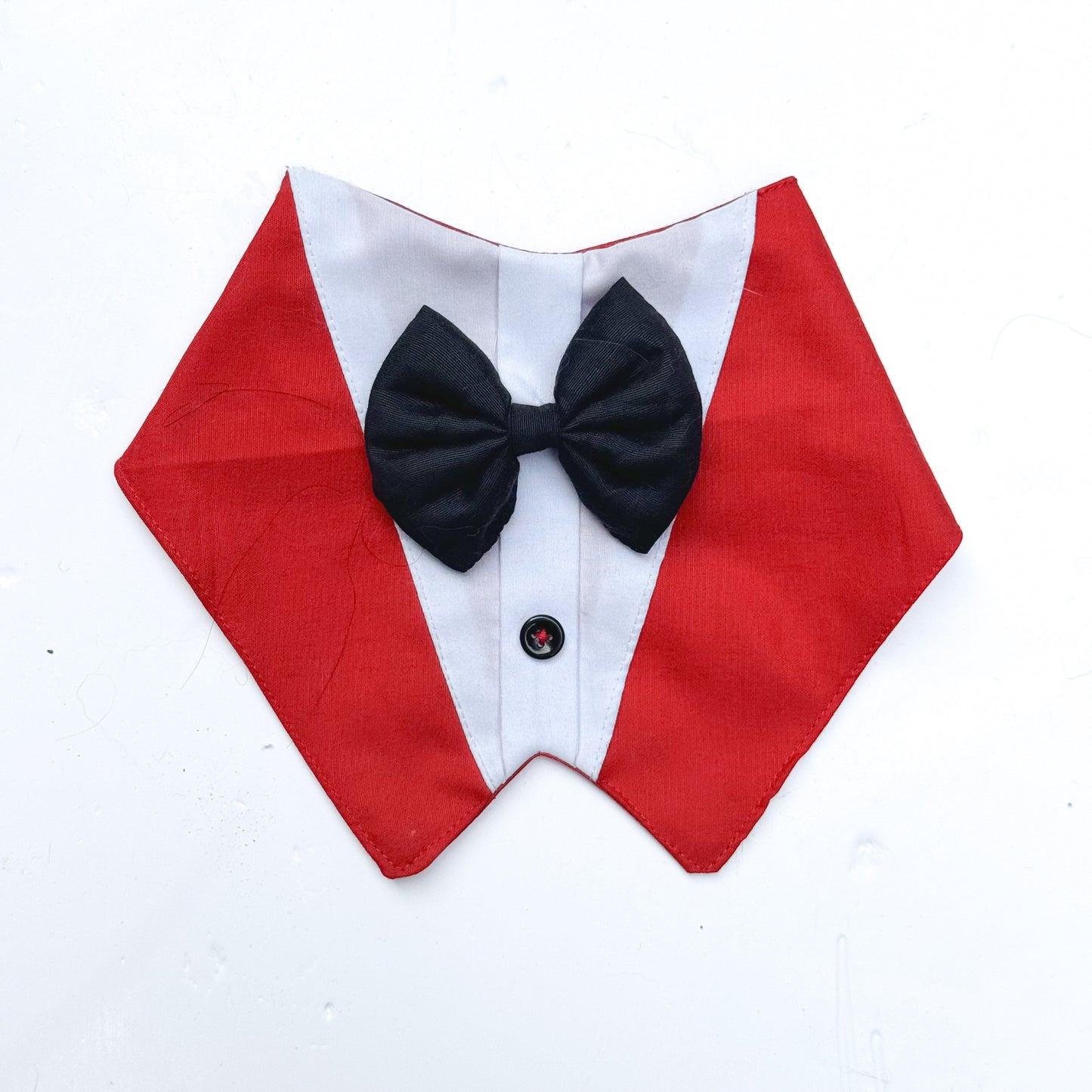Red Formal Tux Bandana | For Dogs & Cats | Pawgy Pets