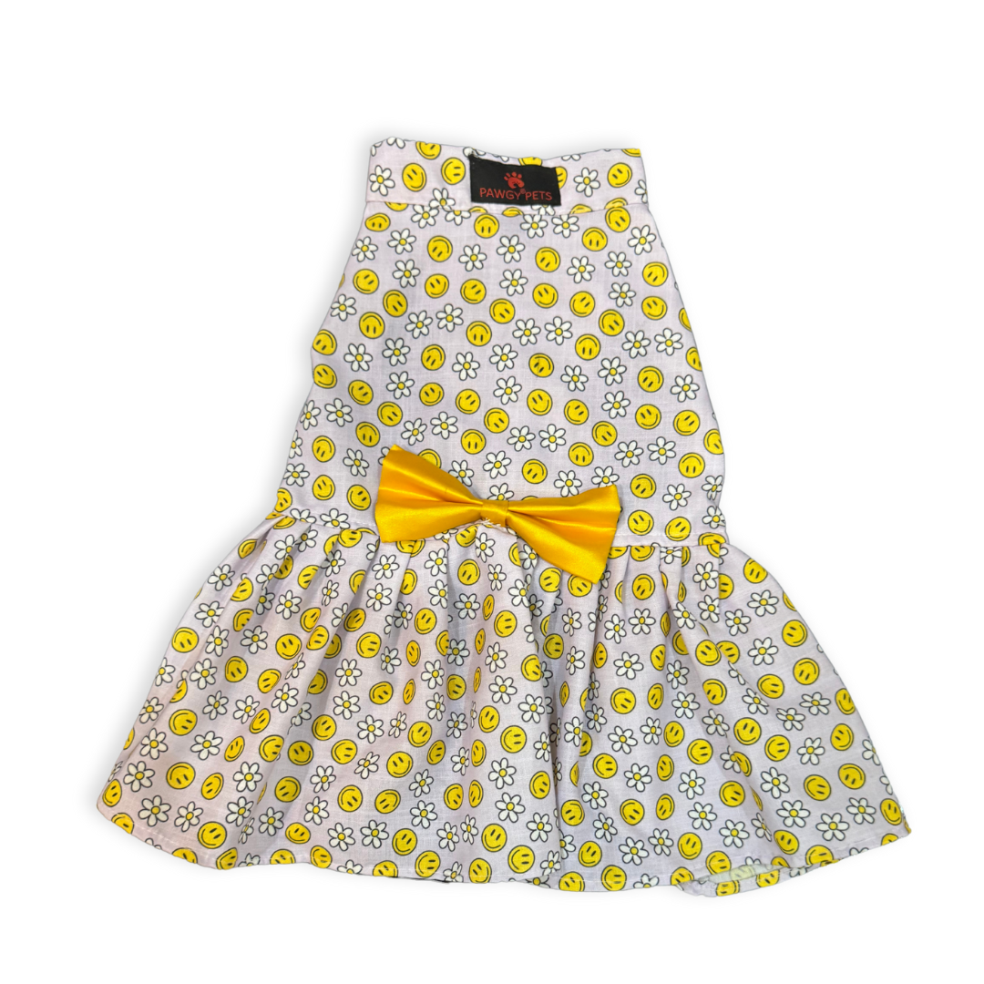Smiley O'Clock Dress | Lavender | For Dogs | Pawgy Pets