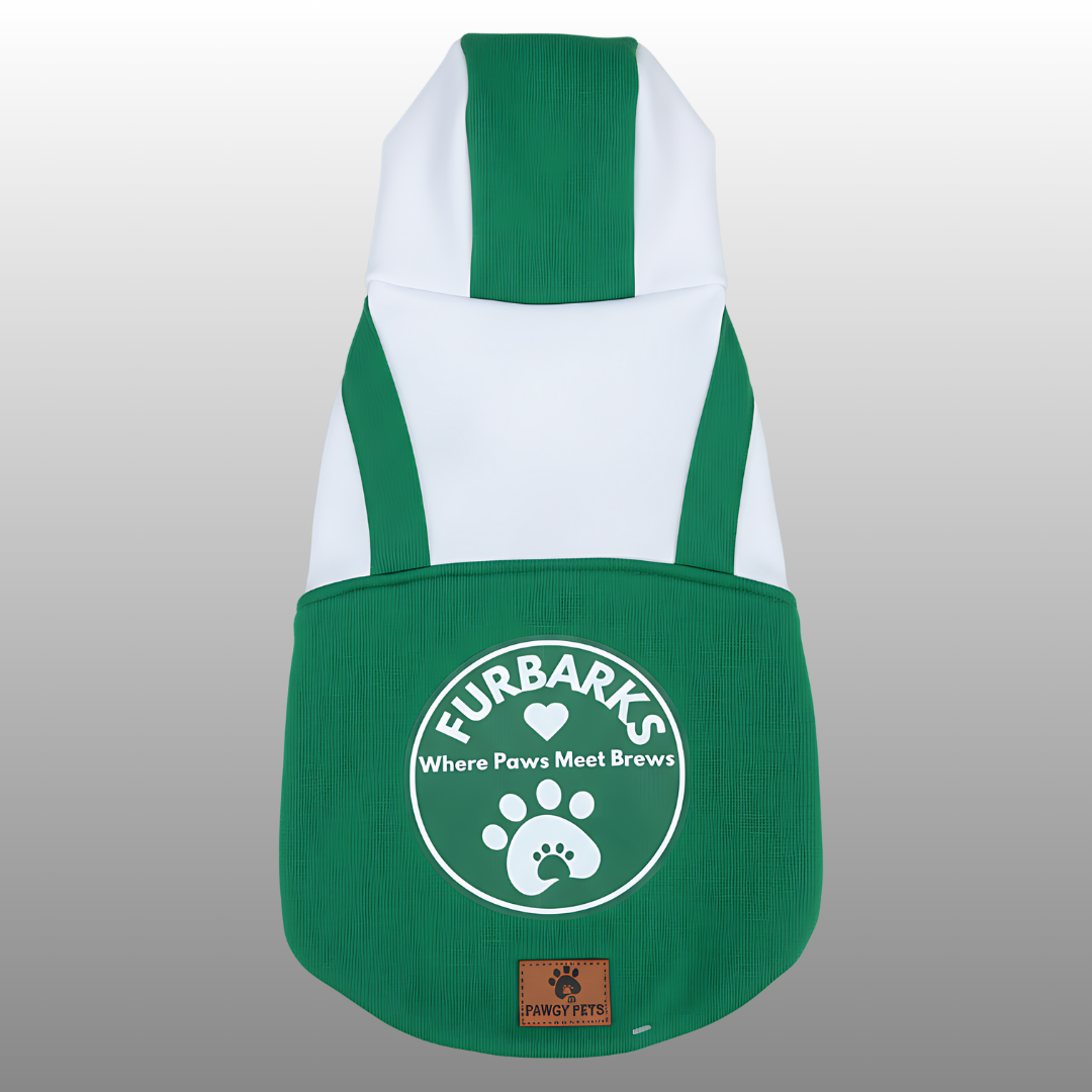Green Furbarks Hoodie Sweatshirt | For Dogs & Cats | Pawgy Pets