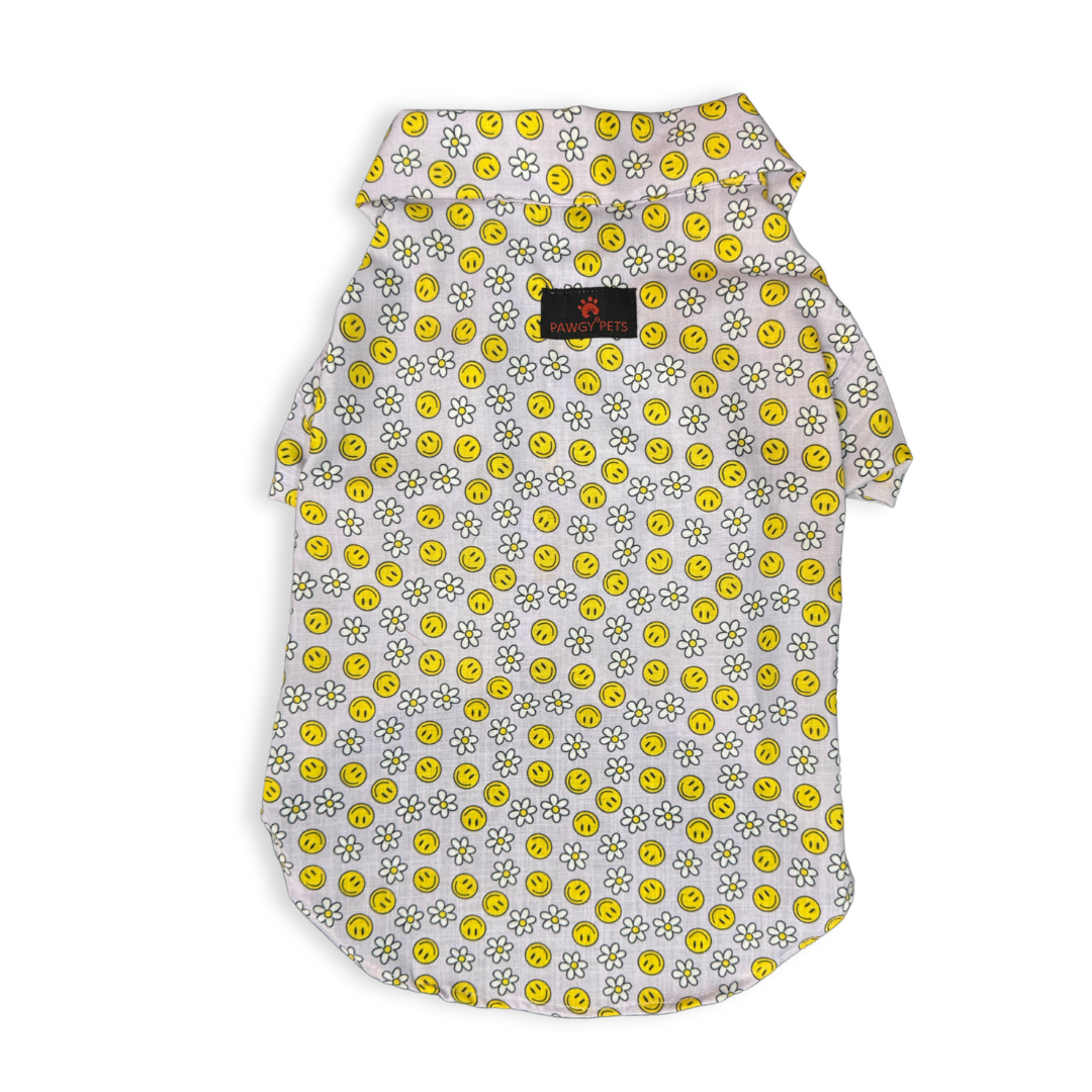 Smiley O'Clock Shirt | Lavender | For Dogs | Pawgy Pets
