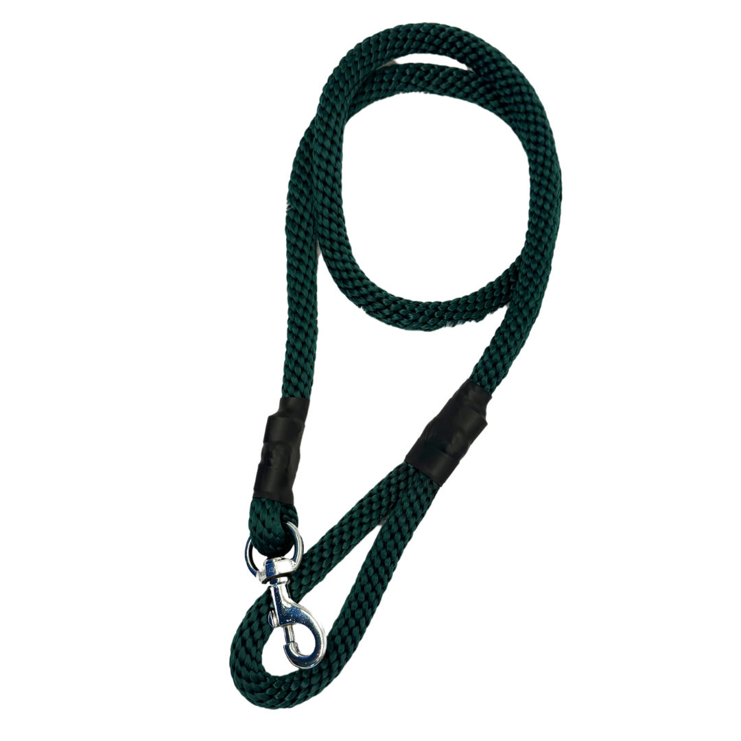 Bottle Green | Rope Leash for Dogs and Cats | Pawgy Pets