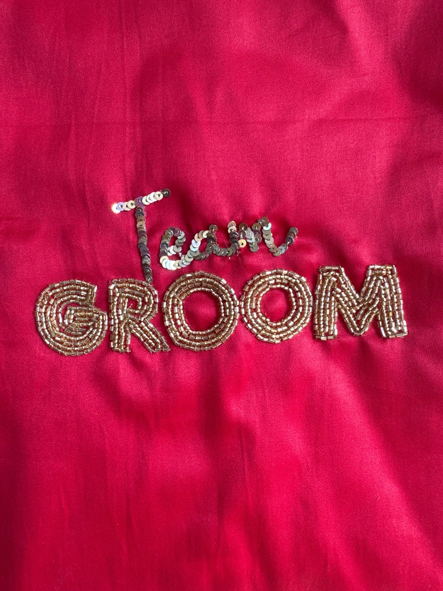 Team Groom Beadwork Dog T-Shirt