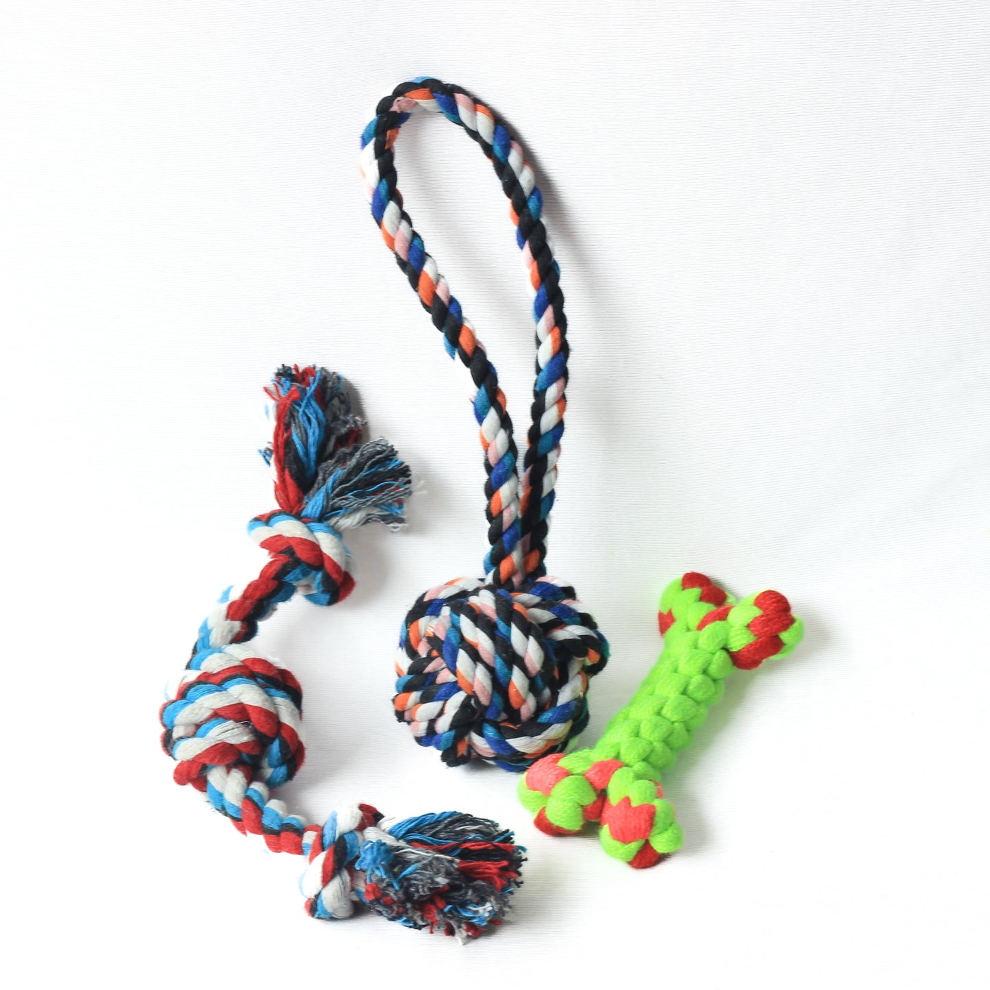 Pawgy Pets Rope Toy Combo for Dogs: Pack of 3