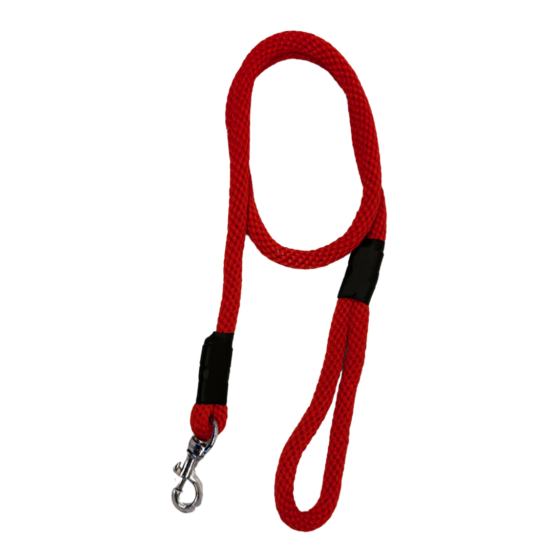 Red | Rope Leash for Dogs and Cats | Pawgy Pets