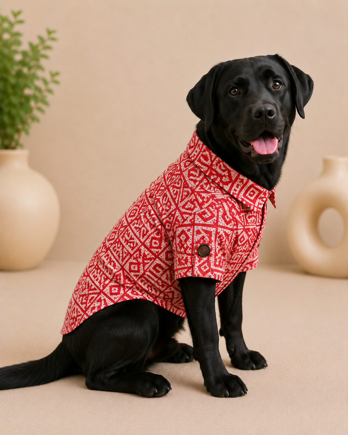 Rust Cotton Kurta | For Dogs | Pawgy Pets