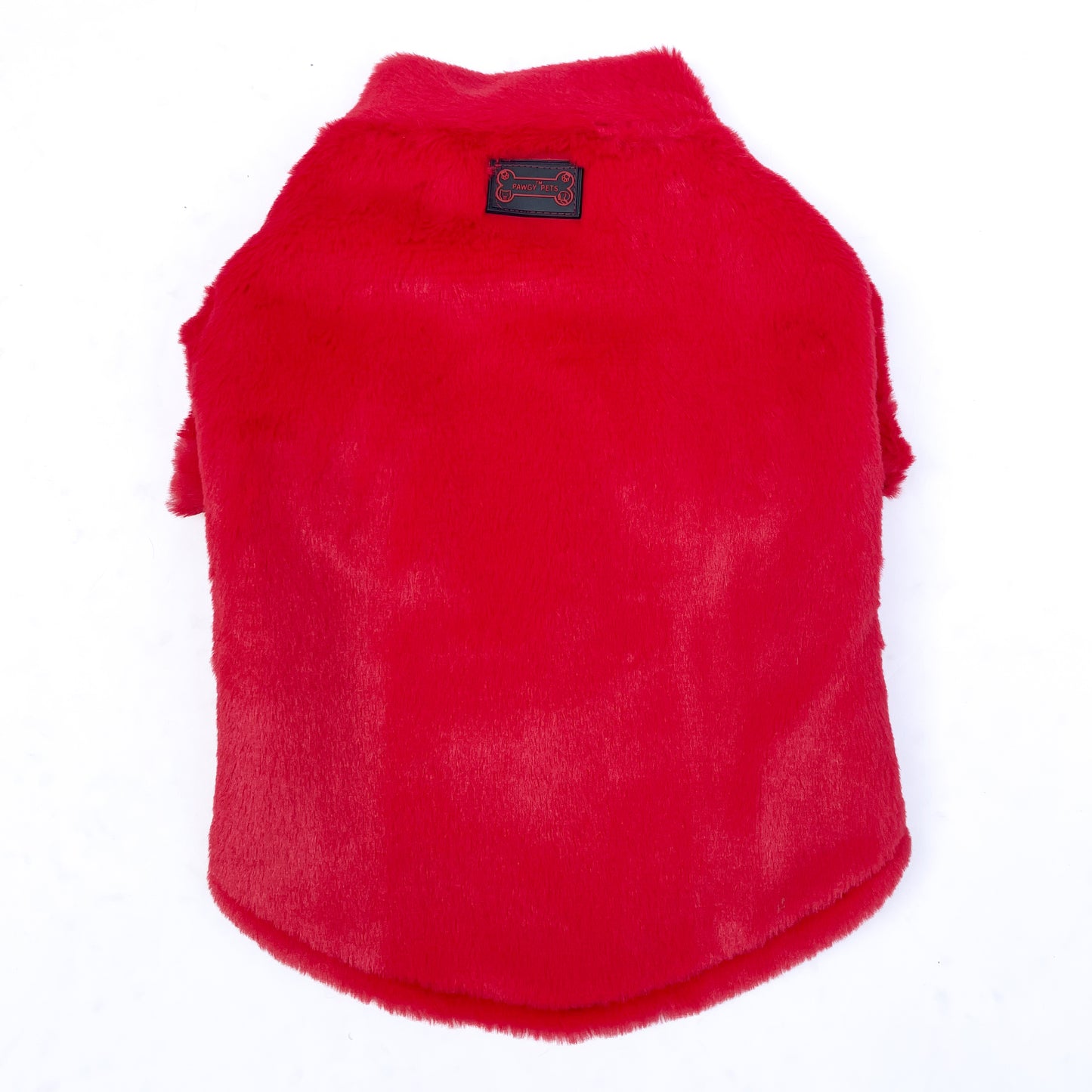 Red Fur Puffer Jacket | For Dogs & Cats | Pawgy Pets