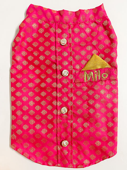 Pawgy Pets Personalised Sherwani for Dogs & Cats