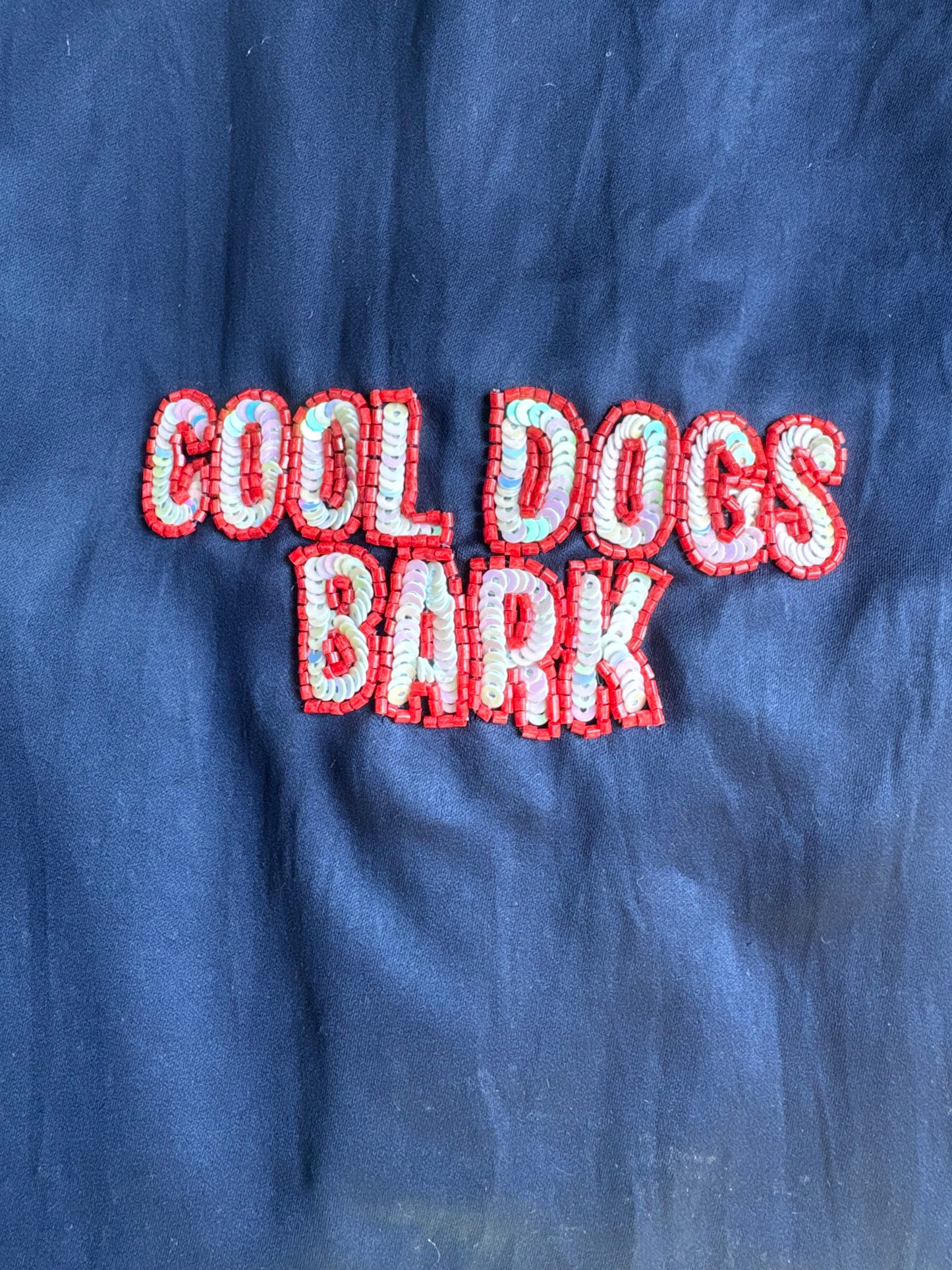 Cool Dogs Bark Beadwork Dog T-Shirt