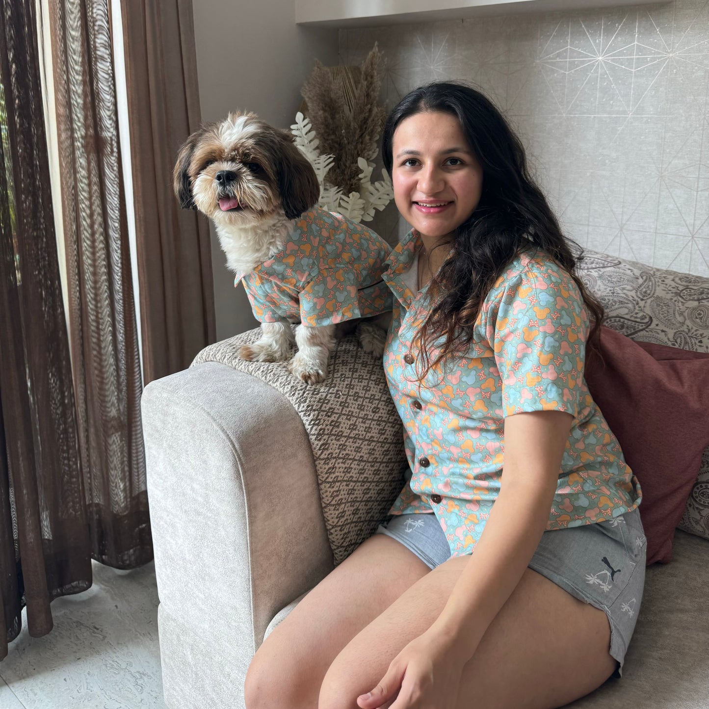 Unisex Quirky Shirt for Human + Dog Shirt Twinning set