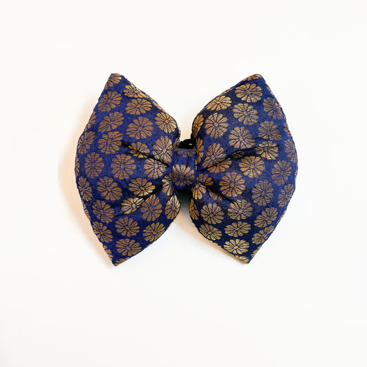 Pawgy Pets Occasion wear Bowtie: Navy Blue for Dogs & Cats