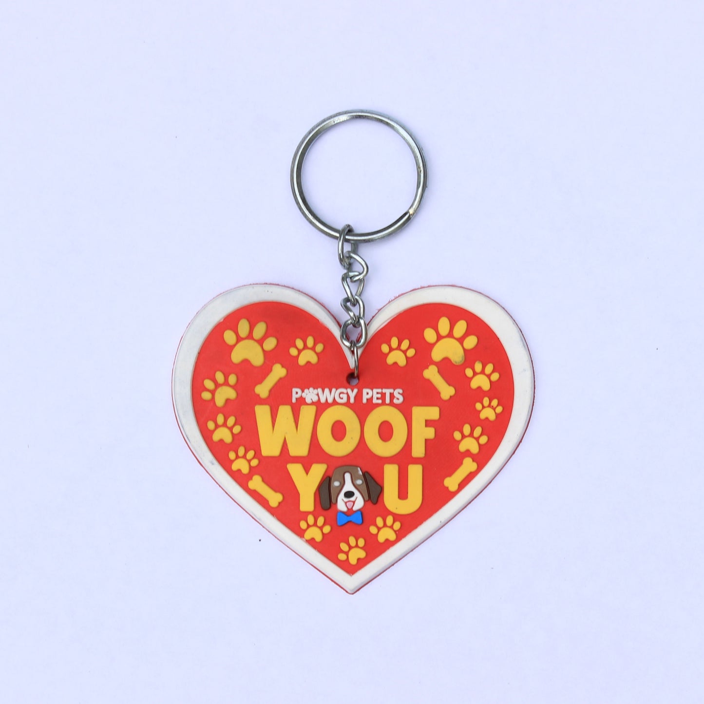 Woof You keychain