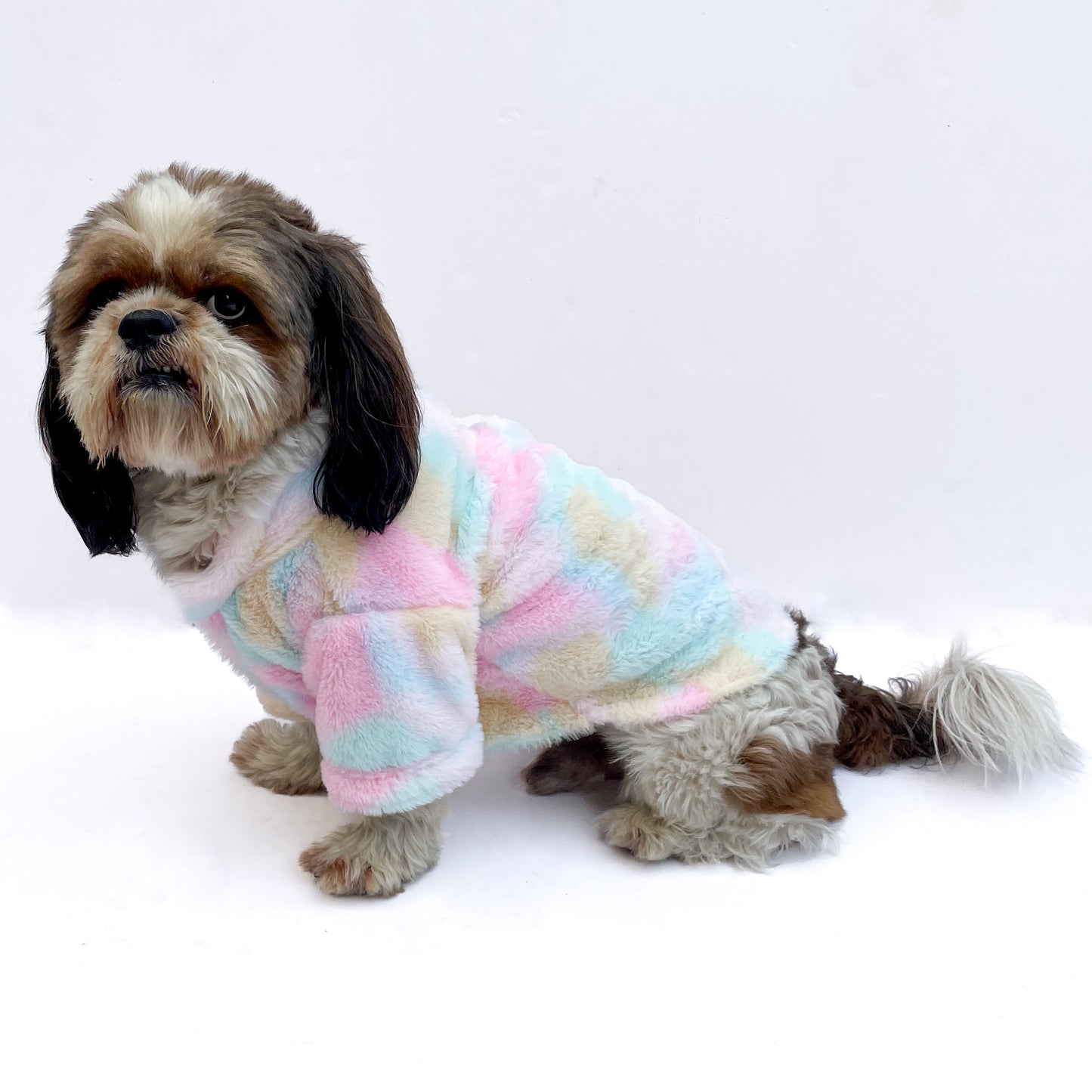 Pastel Rainbow Fur Sweater | For Dogs & Cats | Pawgy Pets