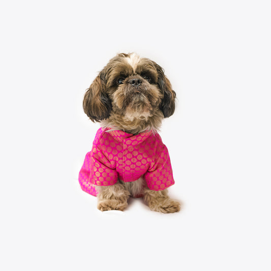 Pawgy Pets Occasion wear Dress Pink for Dogs