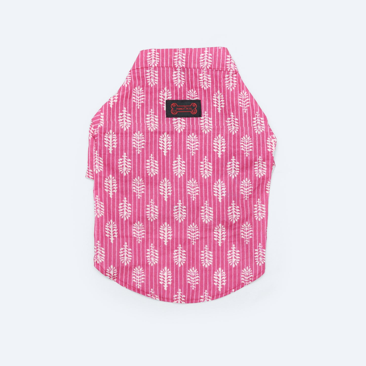 Pink Heritage Hand Block Kurta | For Dogs | Pawgy Pets