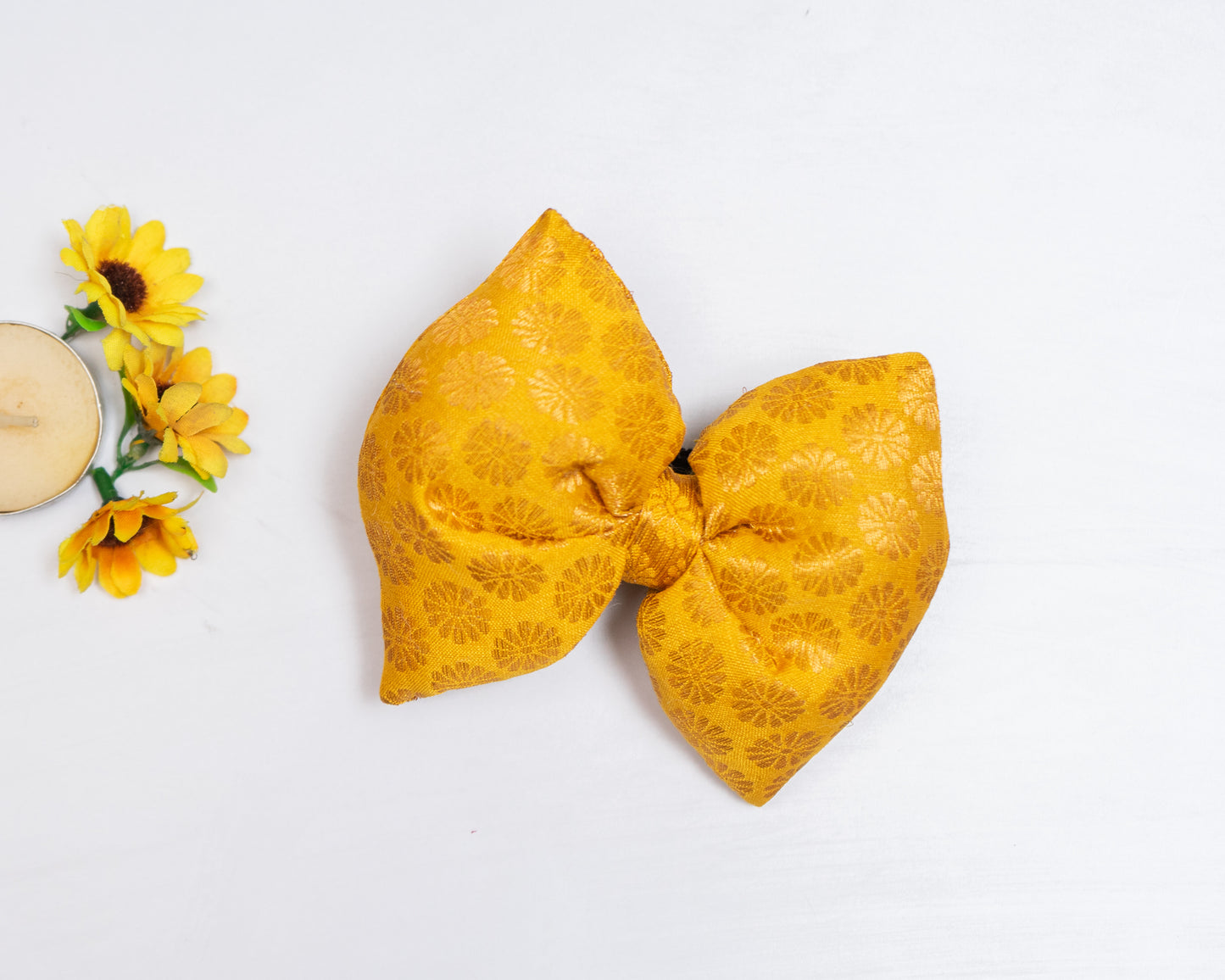 Yellow Occasion Wear Bowtie | For Dogs & Cats | Pawgy Pets