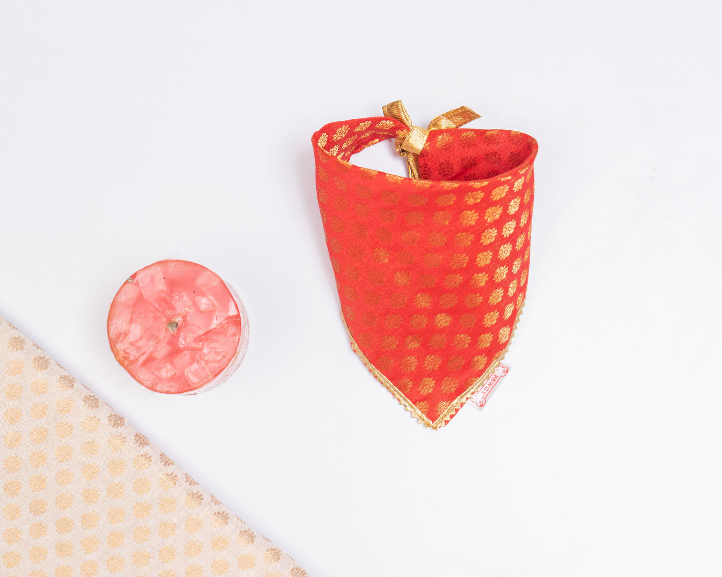Red Occasion Wear Bandana | For Dogs & Cats | Pawgy Pets
