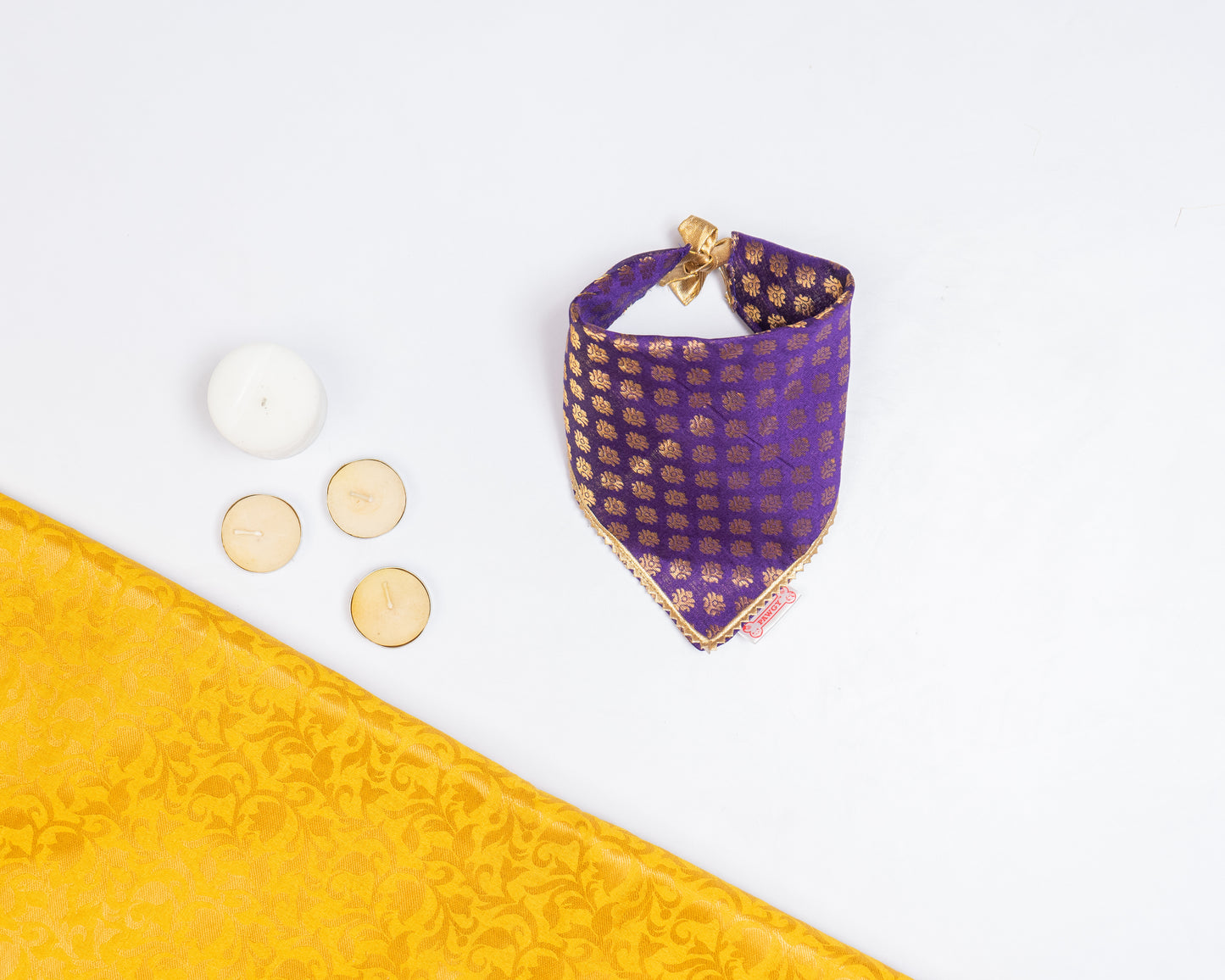 Purple Occasion Wear Bandana | For Dogs & Cats | Pawgy Pets