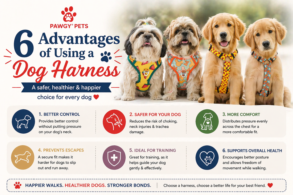 6 Advantages of Using a Dog Harness
