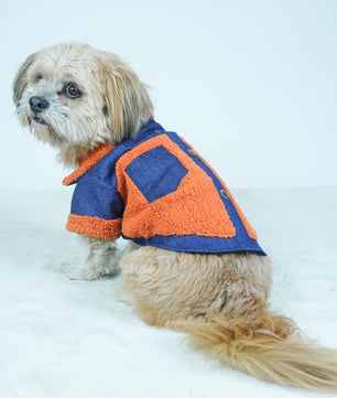Pawgy Pets Denim Jacket: Rust for Dogs