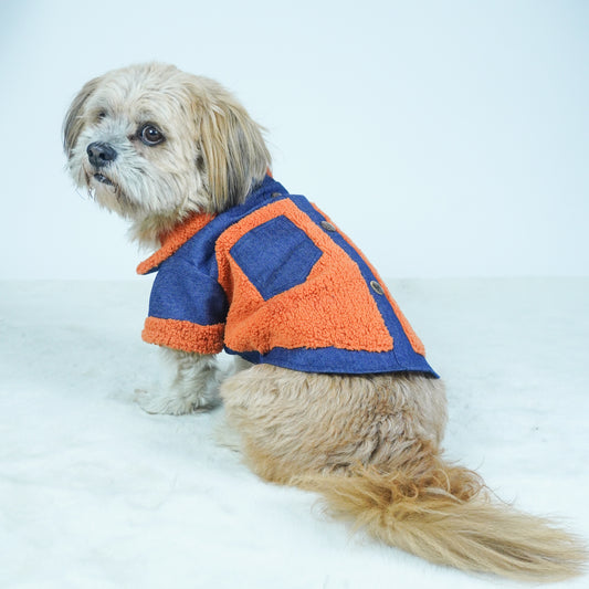 Pawgy Pets Denim Jacket: Rust for Dogs