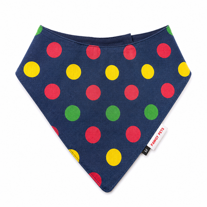 Denim Multi Polka Bandana | For Dogs | Pawgy Pets