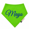 Lime Green Bandana | Personalised for Dogs | Pawgy Pets