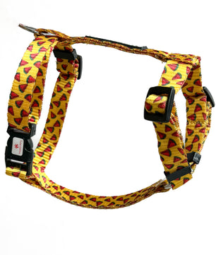 Pawgy Pets H-Harness Watermelon Yellow for Dogs and Cats