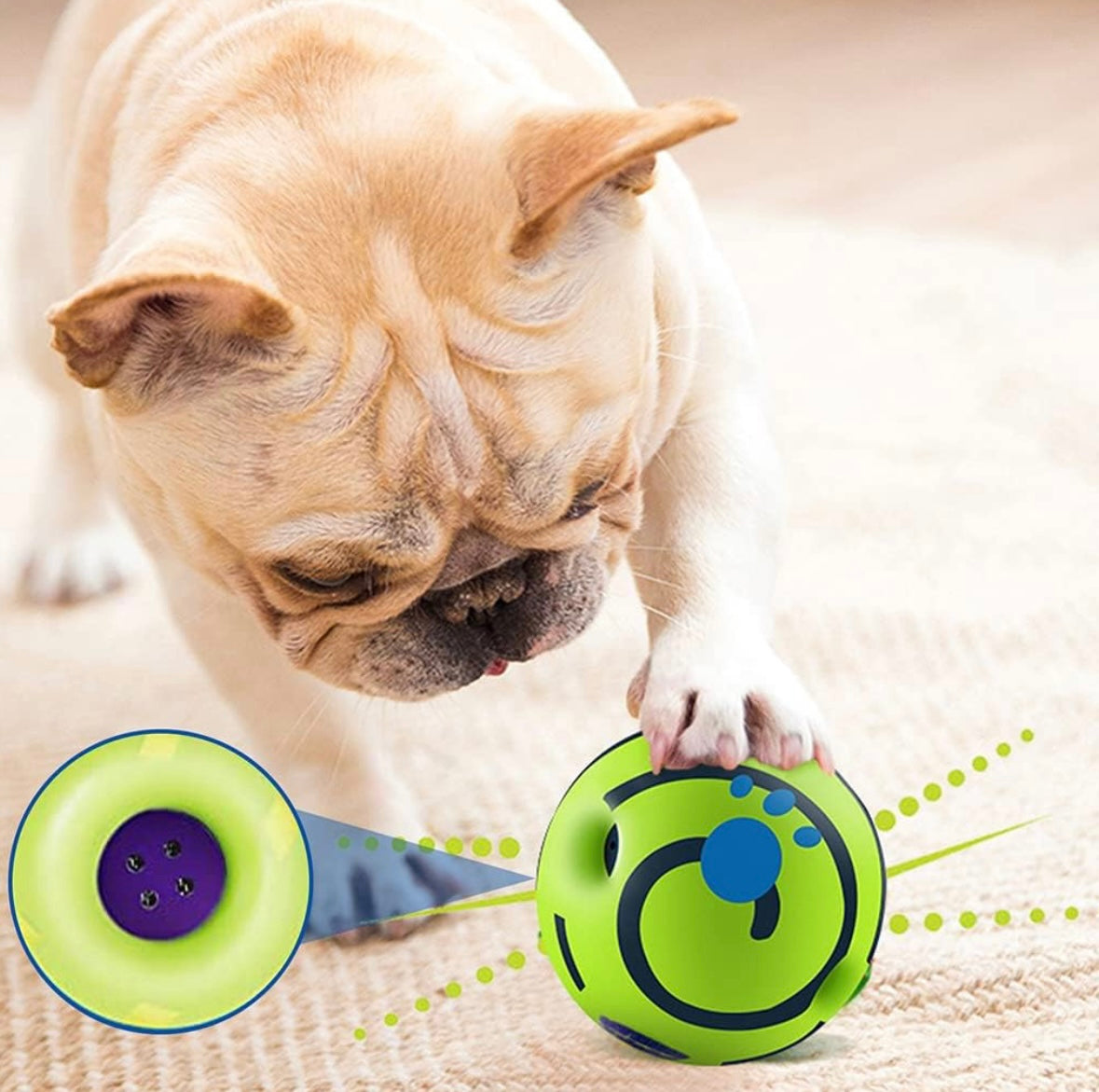 Pawgy Pets Sound Ball for Dogs