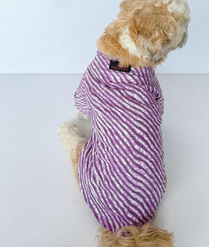Pawgy Pets Lehriya Kurta: Purple for Dogs