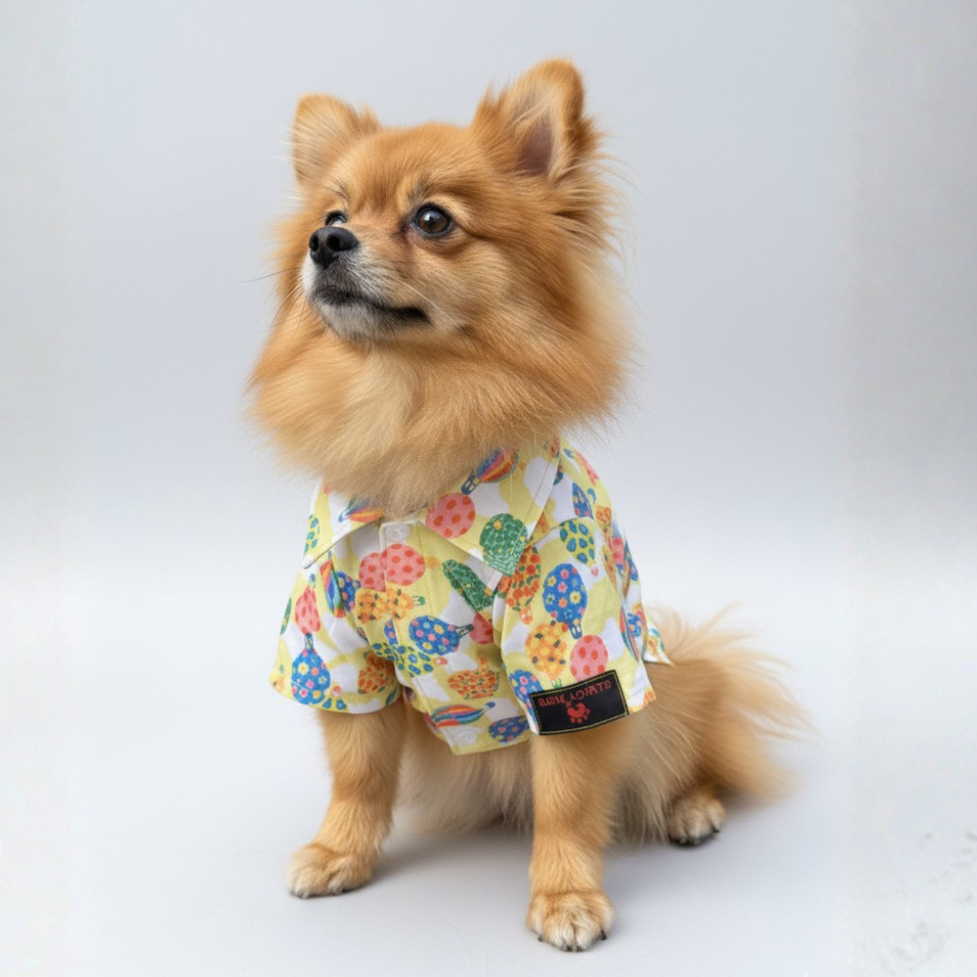 Pawgy Pets Balloon Casual shirt for Dogs (Lime Green)