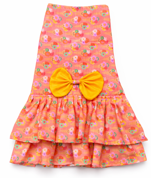 Softy Dress | Peach | For Dogs | Pawgy Pets