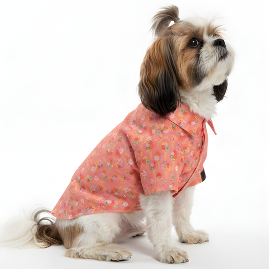 Pawgy Pets Softy Casual shirt for Dogs (Peach)