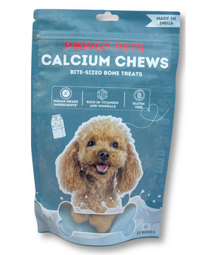 Pawgy Pets Calcium Chews Bite-Sized Bone Treats For Dog - Milk Flavour