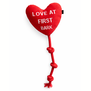 Love at First Bark Doggo Plush + Rope Toy | Pawgy Pets