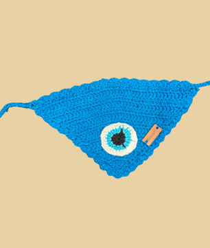 Pawgy Pets Crochet Bandana Evil Eye