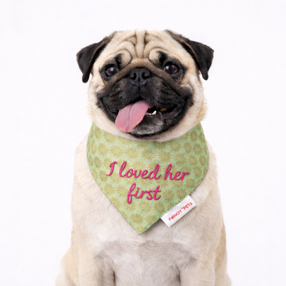 Pawgy Pets Personalised Occasion wear Bandana for Dogs & Cats