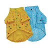 Festive Yellow & Lehriya Blue Kurta Set | Pack of 2 | Pawgy Pets