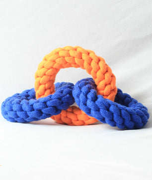 Pawgy Pets Ring Triplet Rope Toy for Dogs