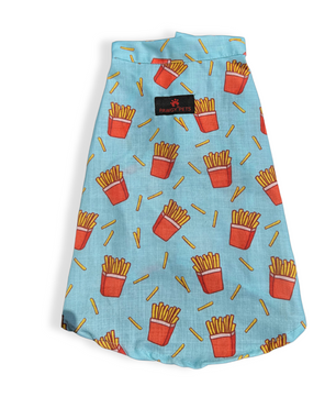 Pawgy Pets Fries over guys Sando Blue  for Dogs