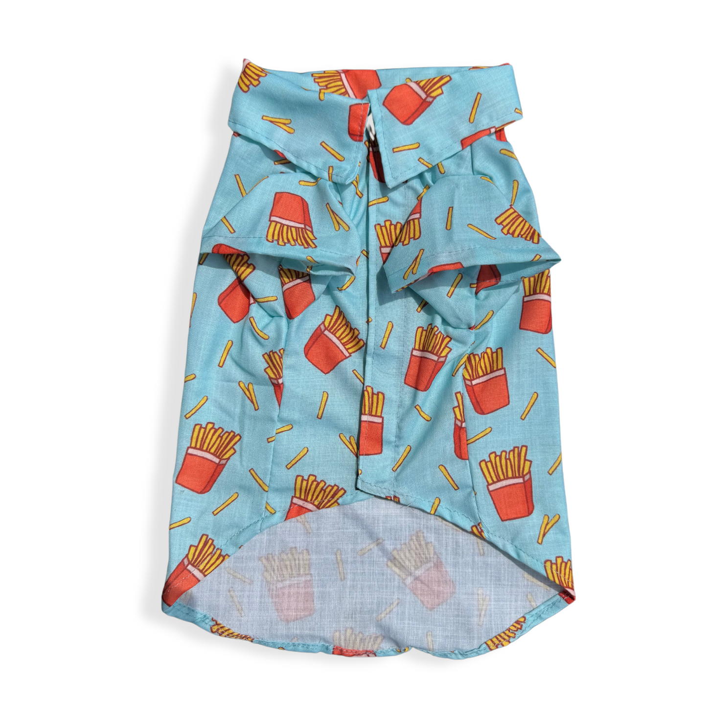 Fries Over Guys Shirt | Blue | For Dogs | Pawgy Pets