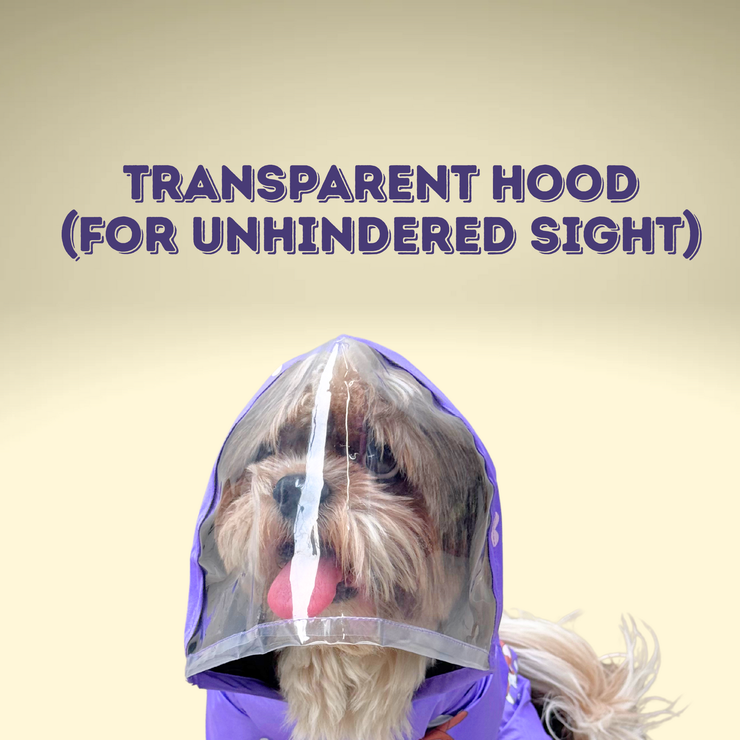 Purple Full Coverage Raincoat | For Dogs | Pawgy Pets