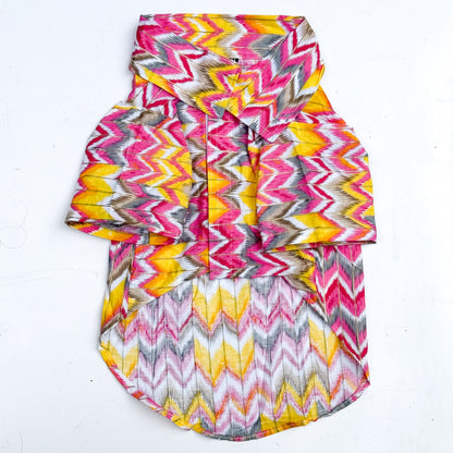 Pink Zig-Zag Kurta | For Dogs | Pawgy Pets