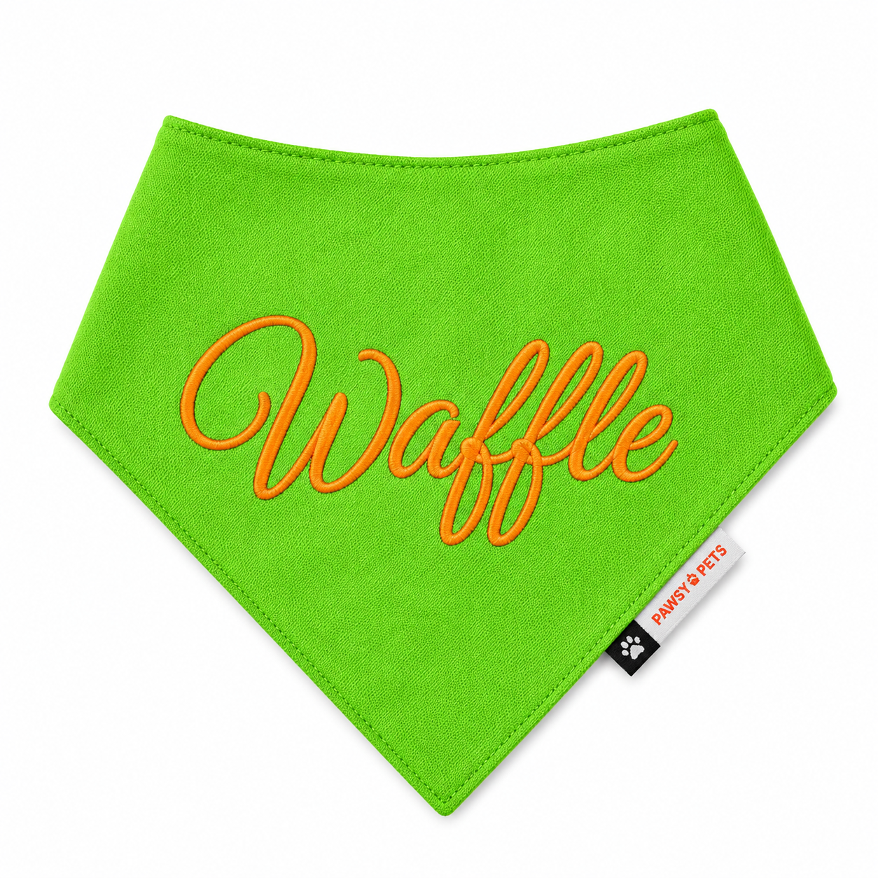 Lime Green Bandana | Personalised for Dogs | Pawgy Pets