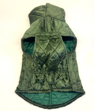 Pawgy Pets  Quilted Jacket (Olive Green) for Dogs & Cats
